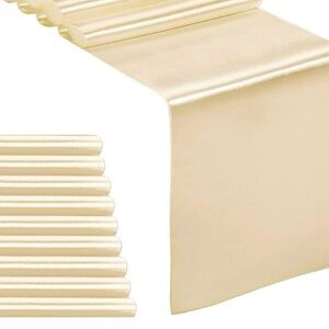 Table Runner 12”x108” in Champagne color. Brand new 10 in a pack.